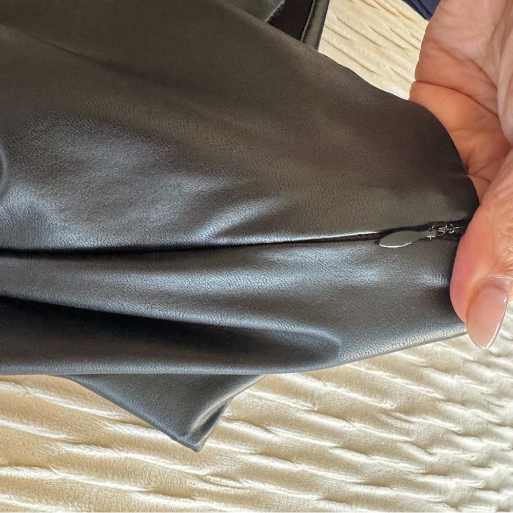 Wilfred Roma Black Vegan Leather Flare Pants - Picture 8 of 8